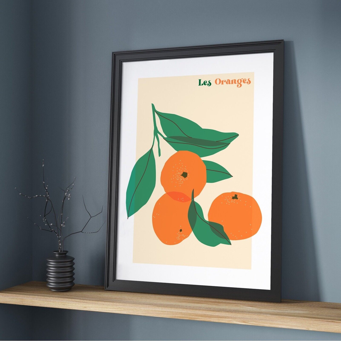 Orange Fruit Art Print, Kitchen Artwork, Kitchen Wall Art, Fruit Print