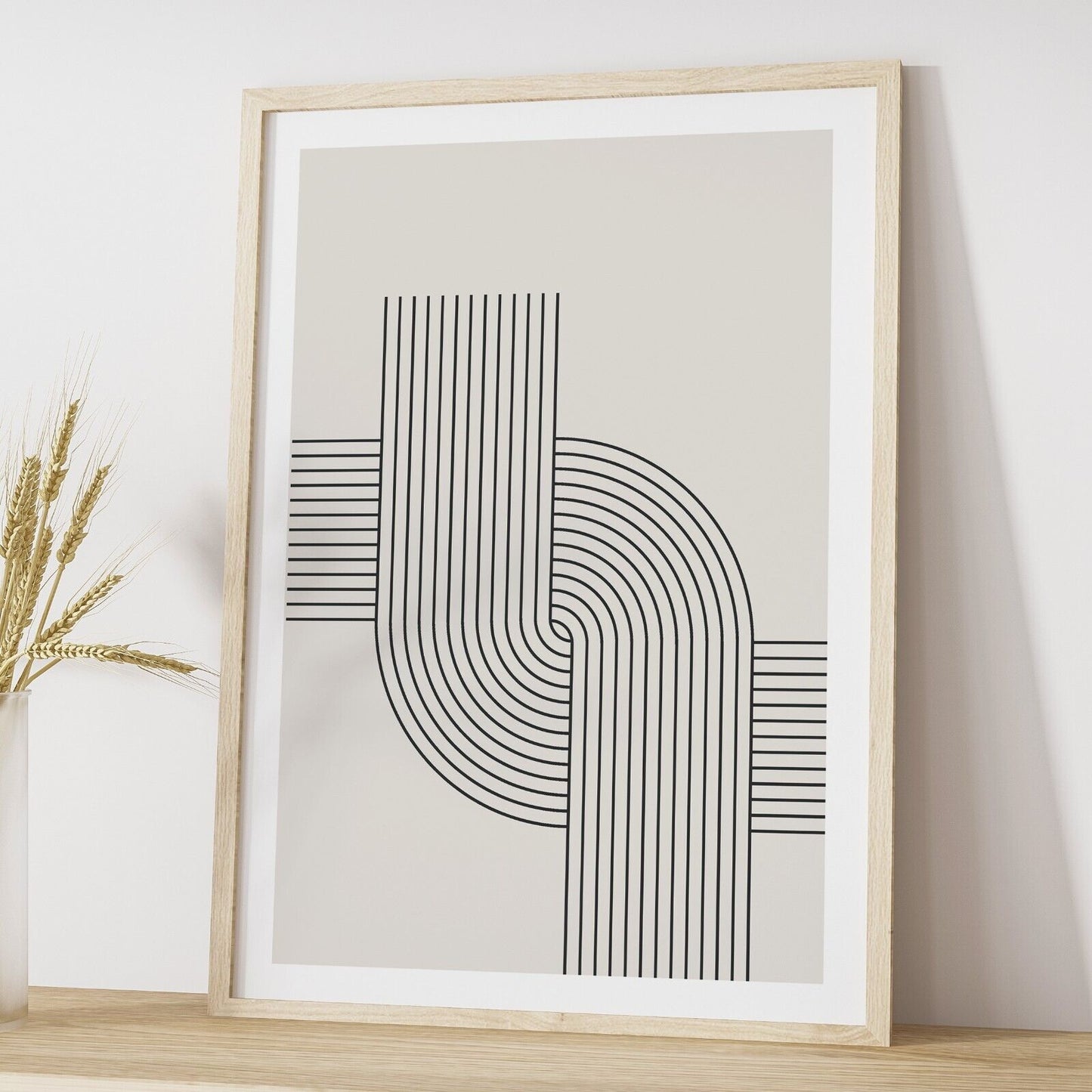 Set of 3 Minimal Shapes Wall Art, Abstract Wall Prints, Home Decor