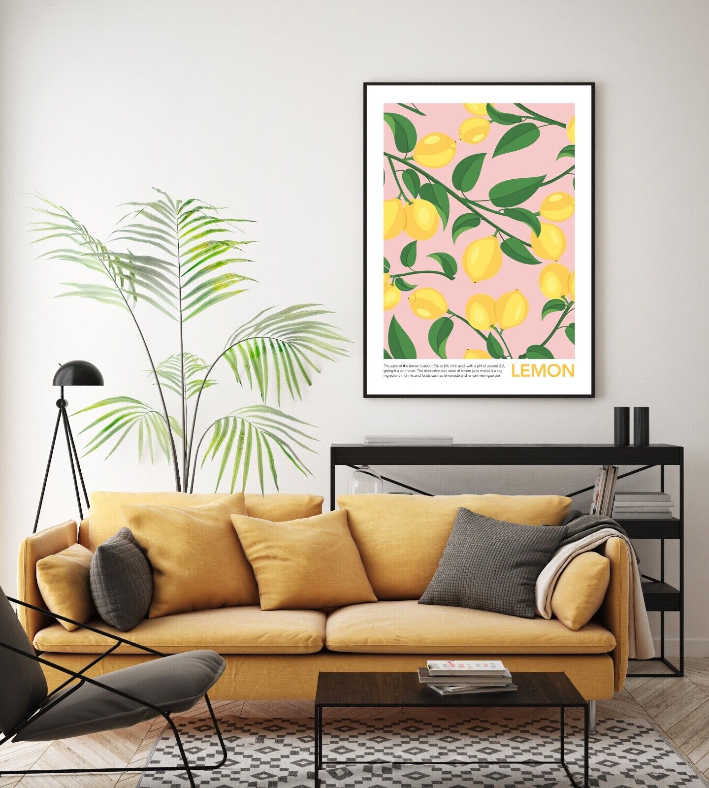 Lemons Print, Fruit Print, Fruit Wall Art, Home Decor, Lemon Fruit Art